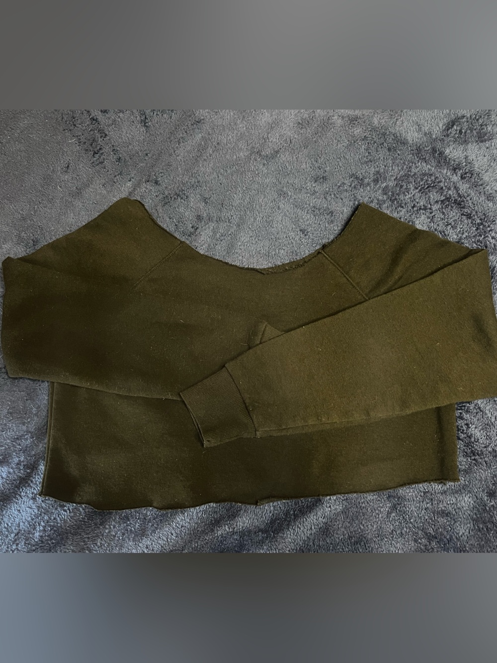 Off-Shoulder Cropped Sweater